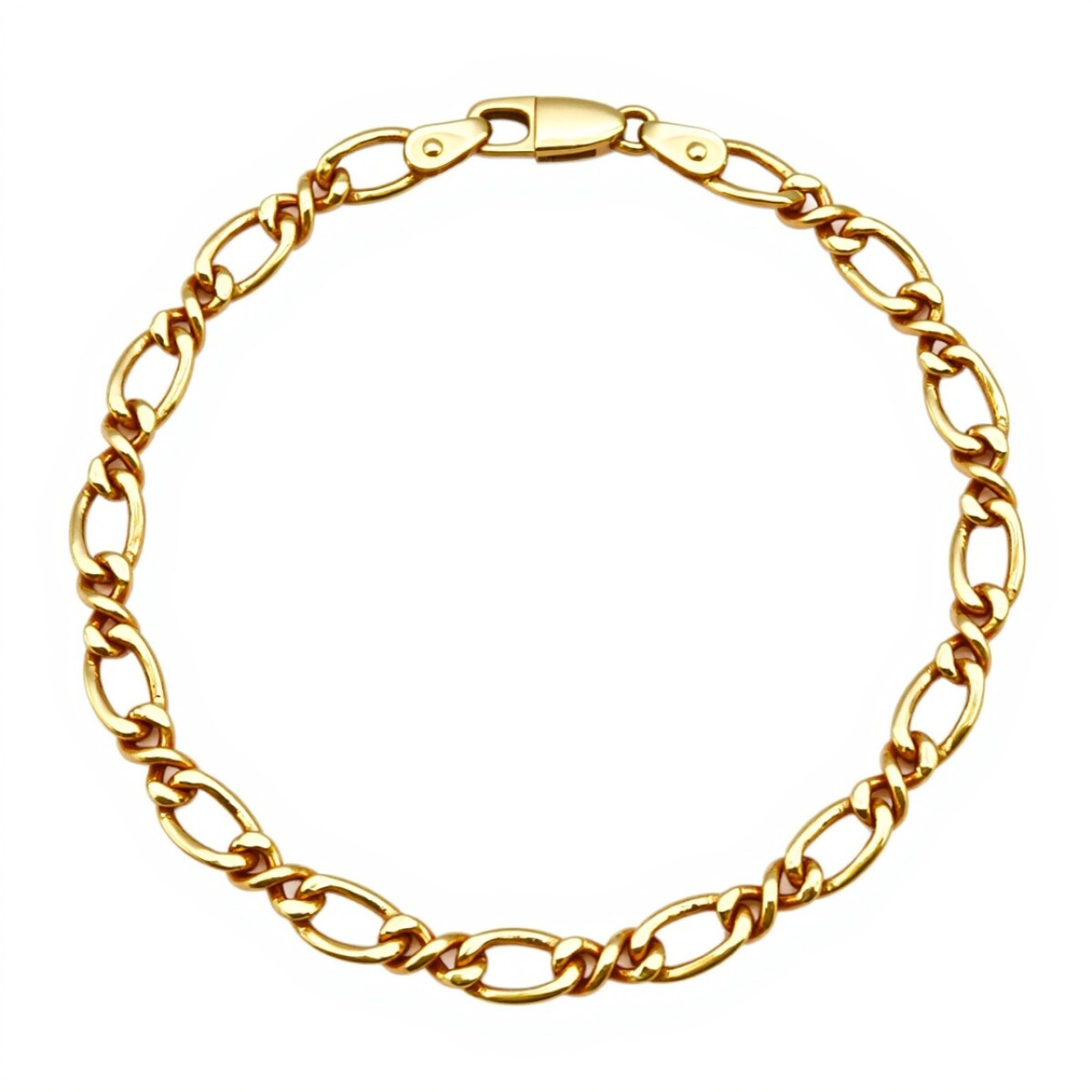 Pulsera Oval Infinito-Oro bajo-Sin Piedra-PU8062 - sinpiedra 