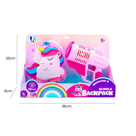 Pistola Burbujero Mochila Luz Y Sonido Astronauta Unicornio Jug021022-uni