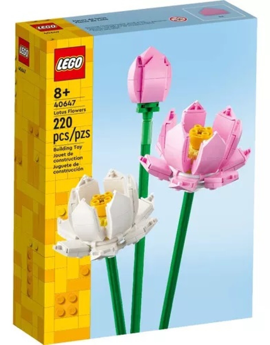 Lego Botanical Flores De Loto - Lotus Flowers 40647 - 220 Pz 
