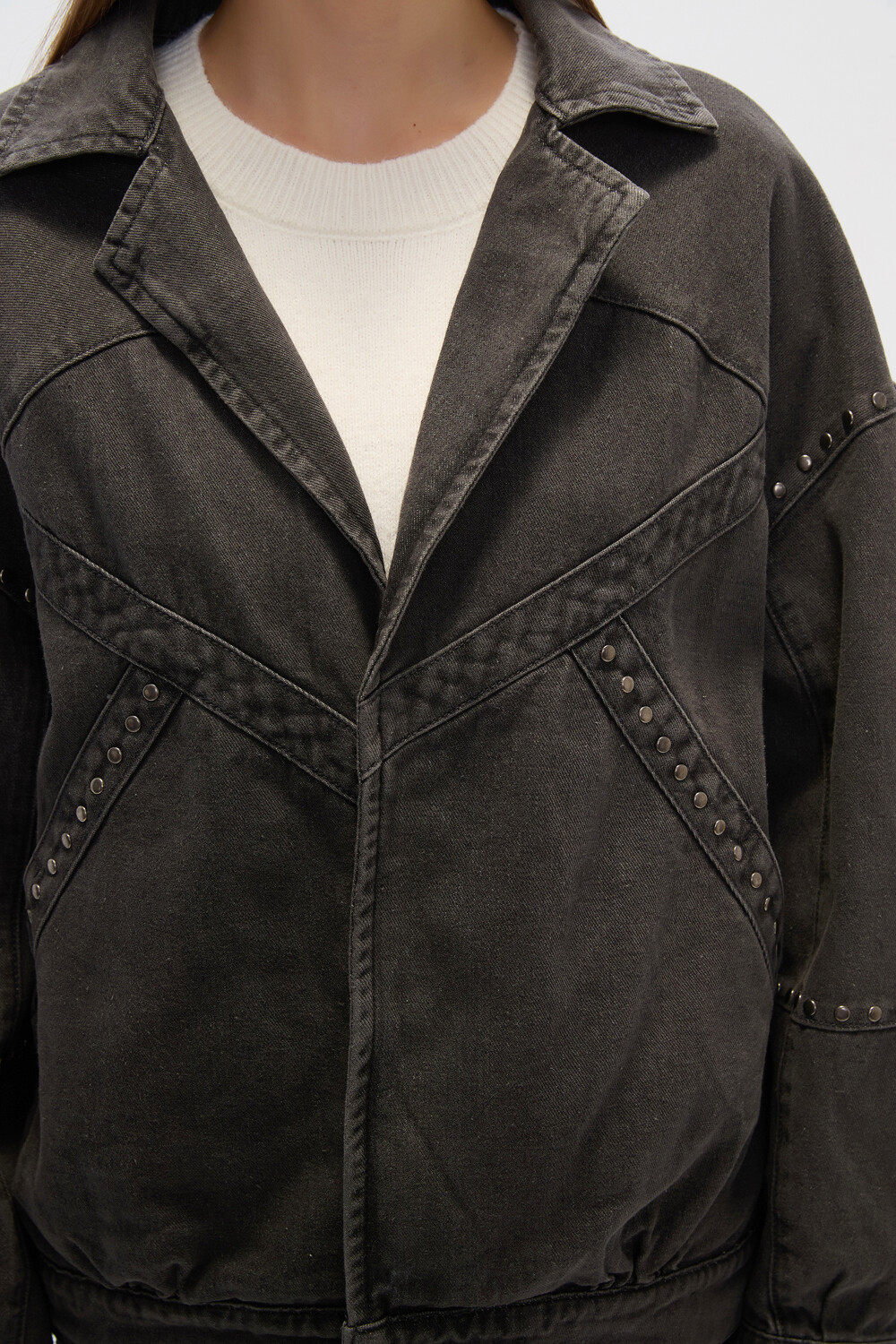 Campera Filoi Gris Oscuro