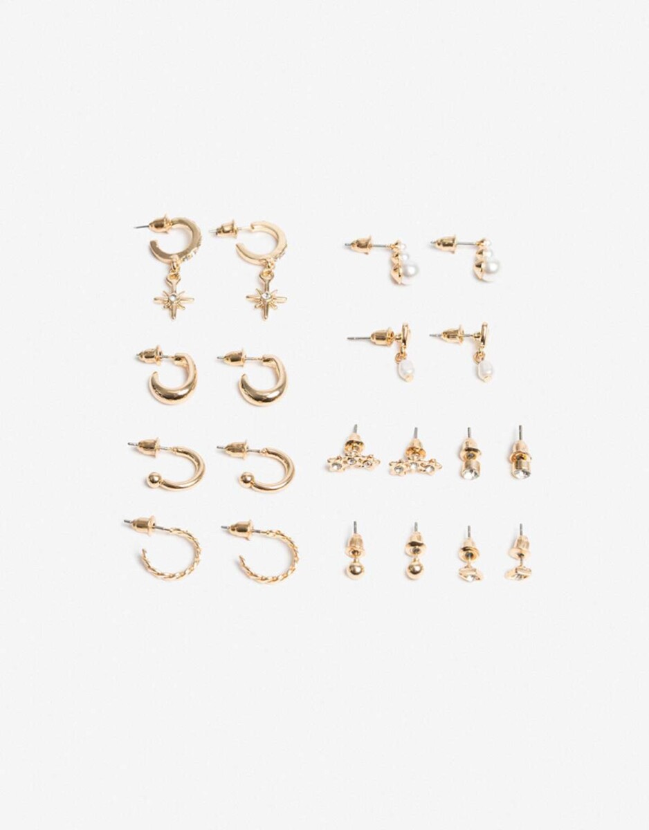 Aros Sets Metal - Plateado Rodio 