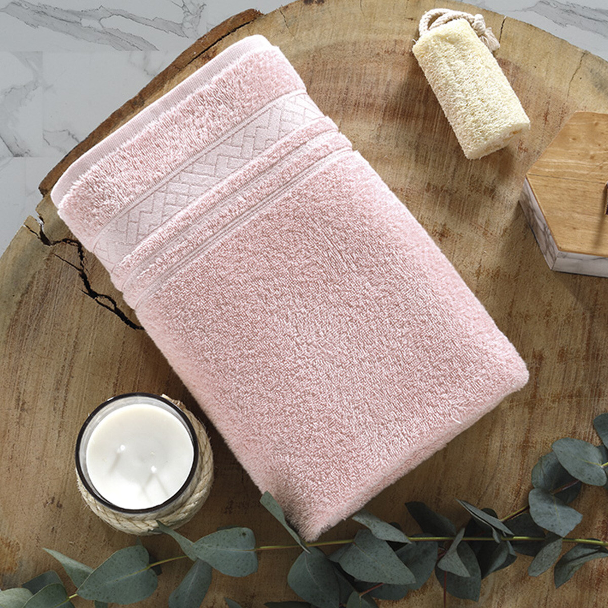 Toalla Mano Dohler Jacquard Premium 50 x 80 cm 100% Algodón - 7177 - ROSA 