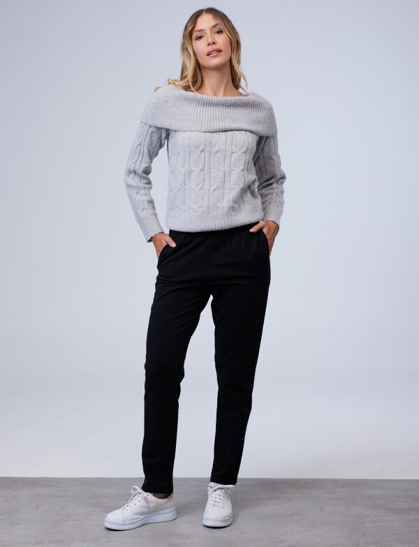 Pantalon Yoga Algodon NEGRO