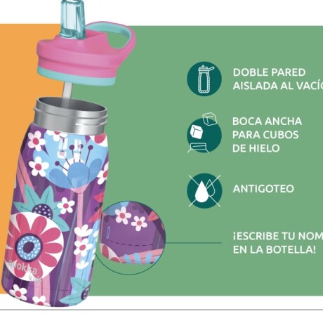 Botella termica Pop Quokka 445ml Dinosaurs jungle