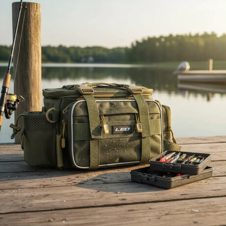 Bolso Táctico Multifunción Impermeable C/Múltiples Bolsillos Verde