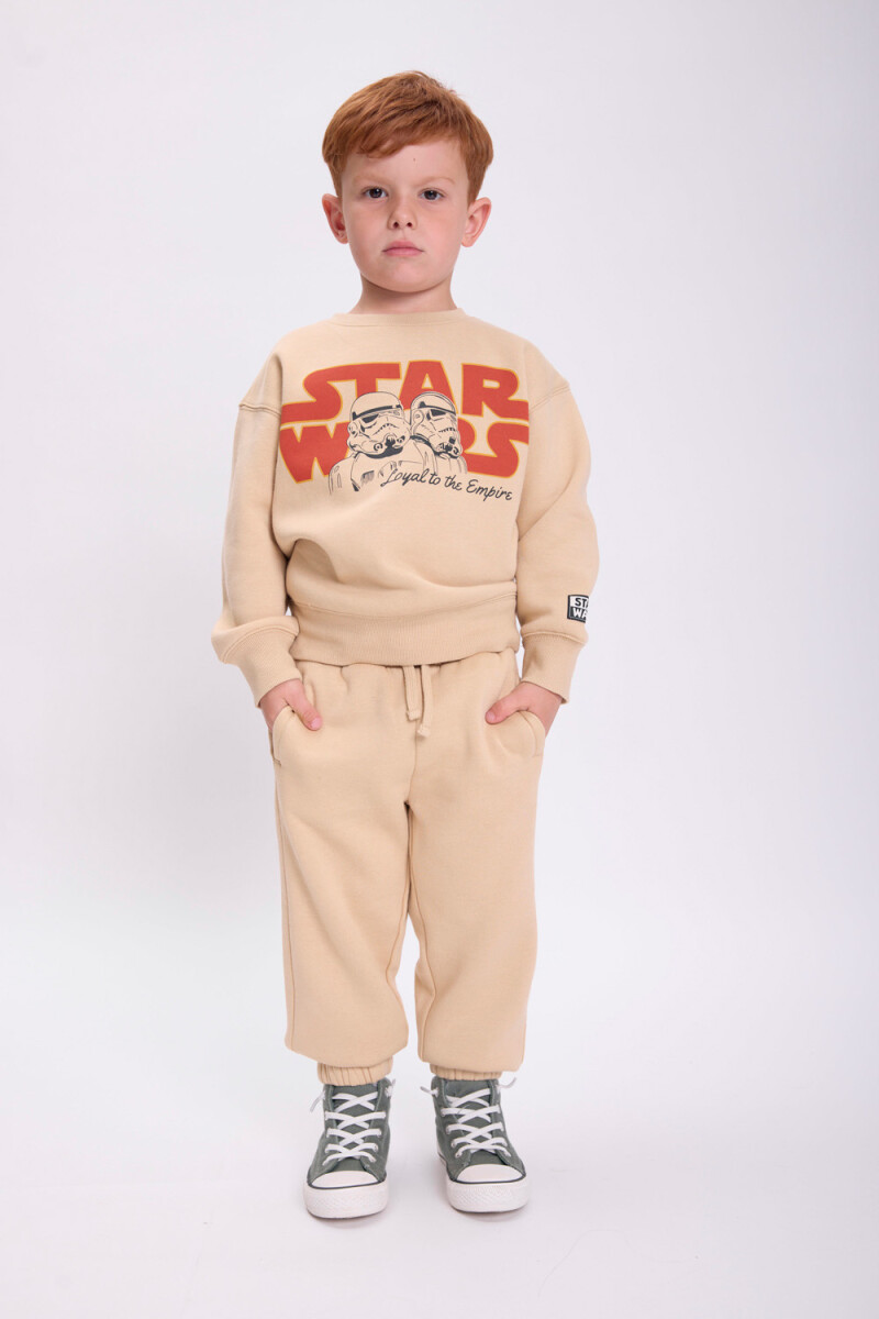 Pantalón deportivo jogger Tostado