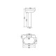 LAVATORIO PILETA PARA PEDESTAL ADRIATICA BLANCO MATE 000