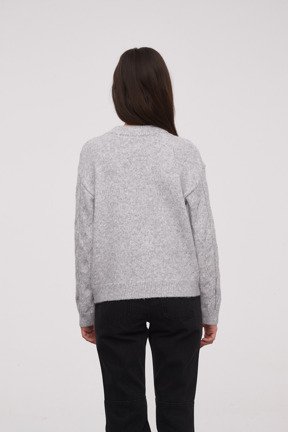 Sweater Osada Gris Melange Medio