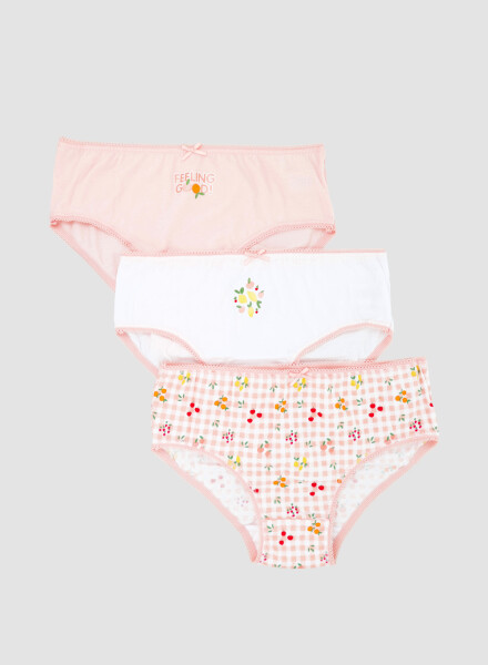 Pack x3 bombachas niña Fruit kiss
