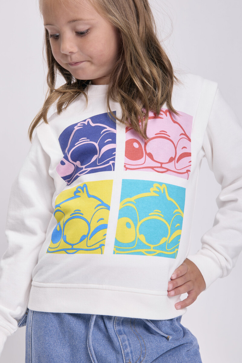 Buzo deportivo estampa Stich Crudo