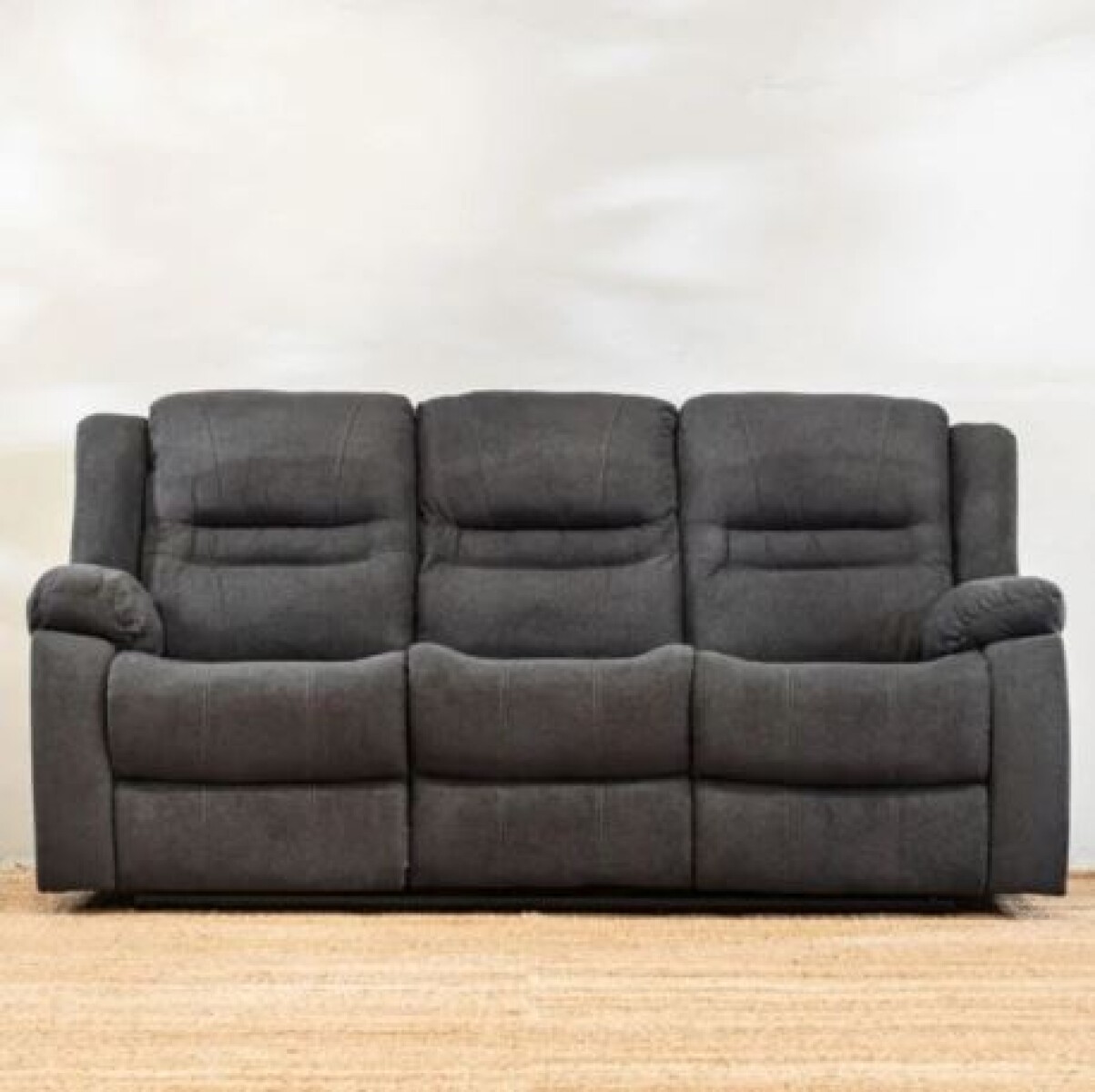 Sillón Reclinable 3 Cuerpos Renno Gris 