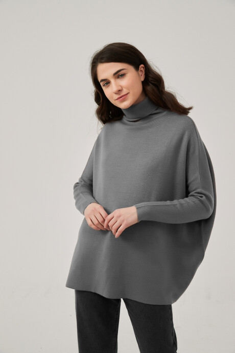 Polera Avant Gris Melange Oscuro