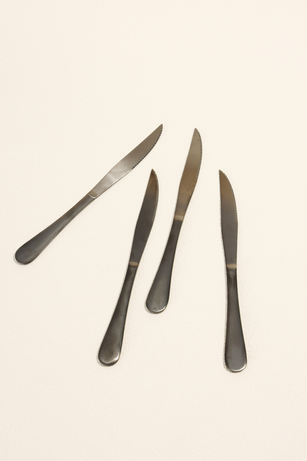 Cuchillo Olivo Set 4 Un. Negro Color Unico