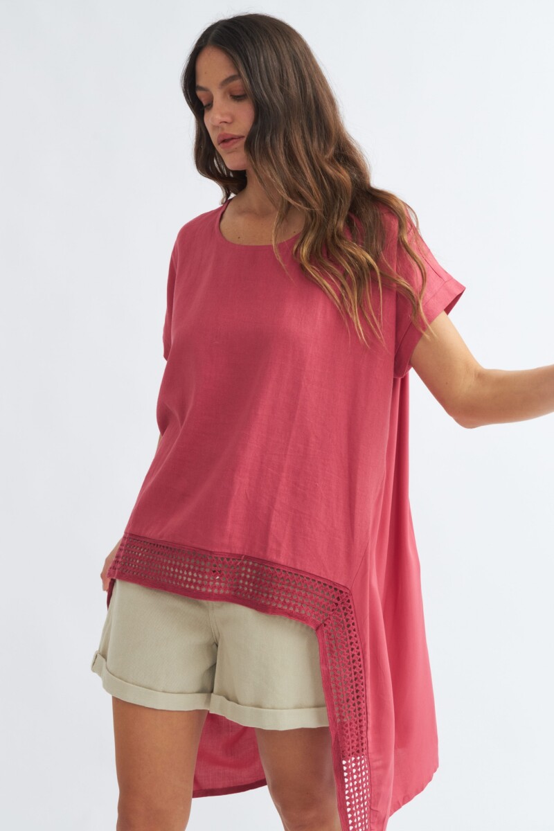 Blusa irregular MAGENTA