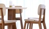 Silla de Comedor Classic - Línea Manhattan - Tela Bouclé/Natural