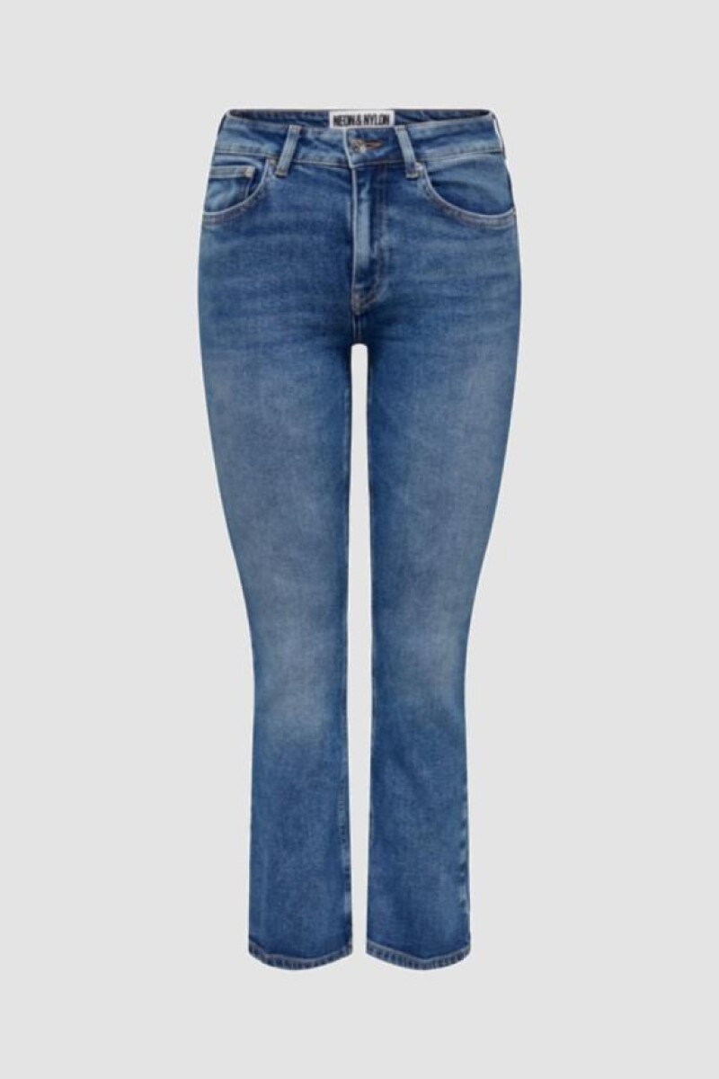 Jeans recto flared emily - Medium Blue Denim 