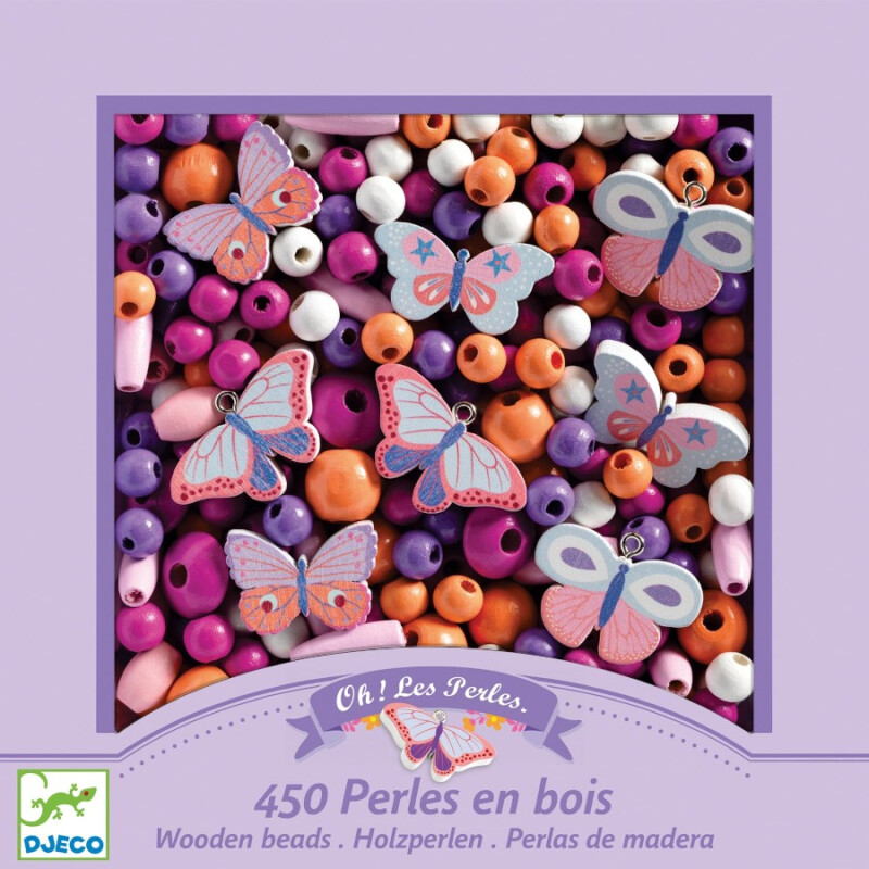 Set Pulseras y Collares Madera 450p Djeco Set Pulseras y Collares Madera 450p Djeco