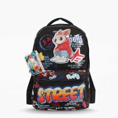 MOCHILA FOOTY STREET 18" - NEGRO NEGRO