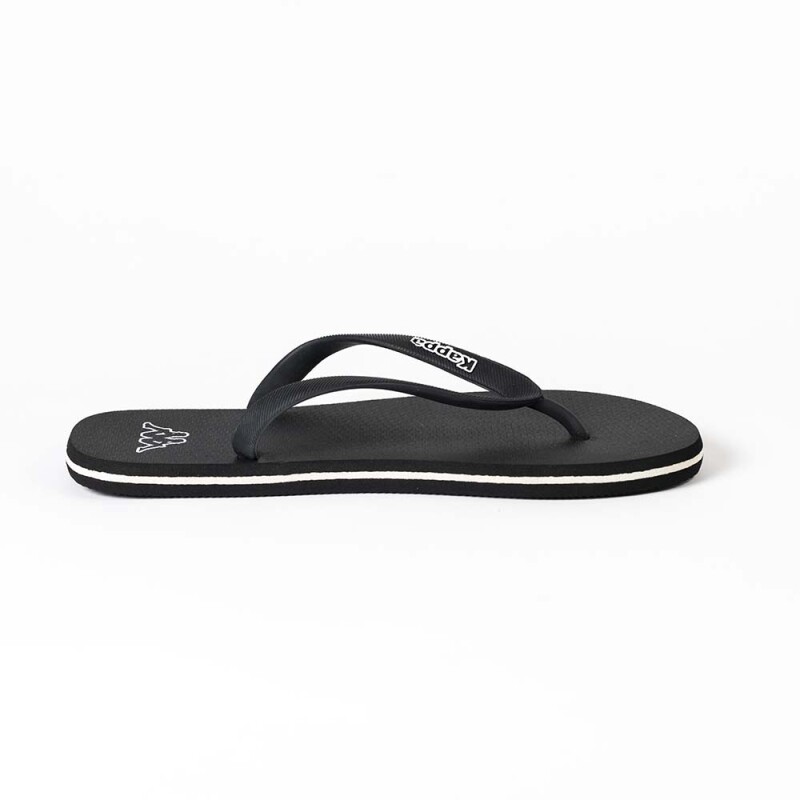 Sandalias Slides Logo Moker Unisex Black - White