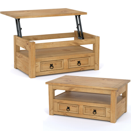 Mesa de Living Articulada Línea Naturale Miel