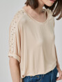 Remera Mokegua Beige Claro