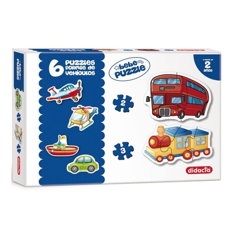 Puzzle Formas Vehículos X 6 PUZZLES FORMAS VEHICULOS X 6