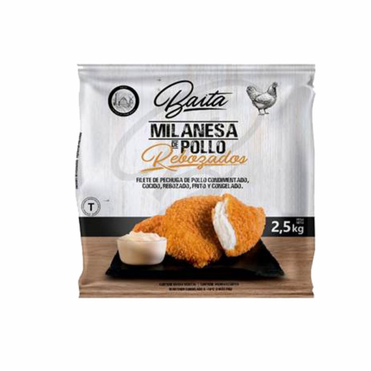 Milanesas de Pollo - 2,5 Kg. 