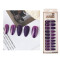 Set De Uñas Postizas Diana Punta Ballerina Morado