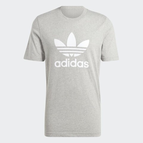 Remera Adidas Trefoil Gris
