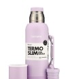 Termo Slim 750Ml. Con Base Silicona Lila