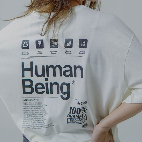 Remera Pulau Human Being Crema