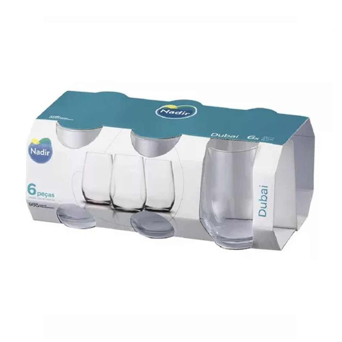 VASO NADIR DUBAI REFRESCO 480ML (PACK X6) 