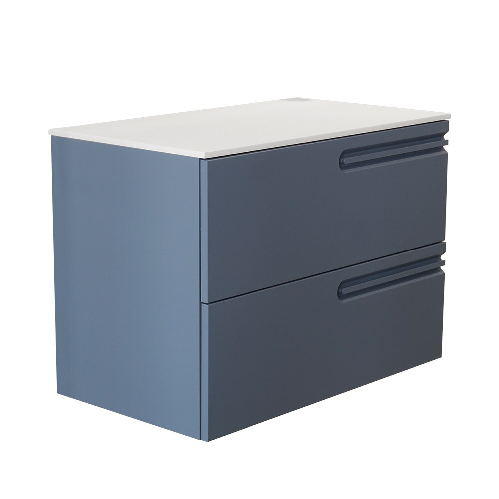 MUEBLE DE BAÑO ECONIC 80 CM AZUL VAPOR CON ENCIMERA Mueble De Baño Econic 80 Cm Azul Vapor Con Encimera