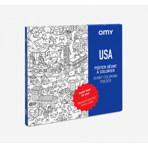 Póster gigante para colorear USA