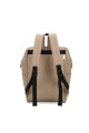 Mochila multicierres con modero Beige