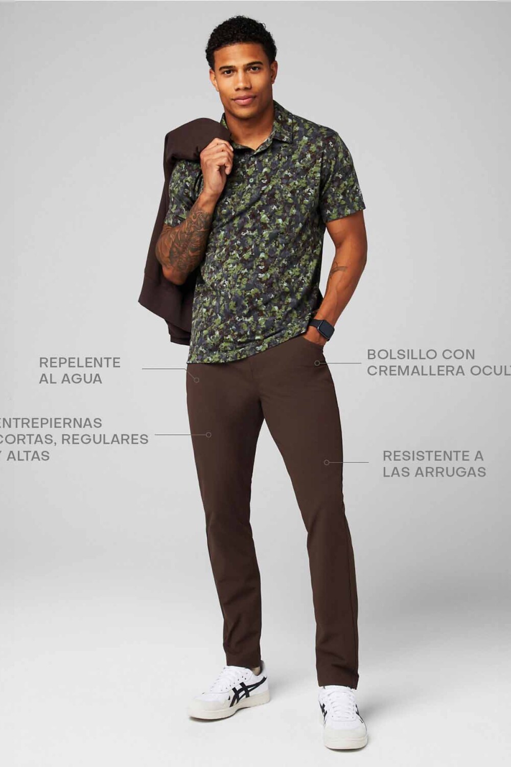 Pantalón The Don 5-Pocket Slim Pant Hombre Cacao
