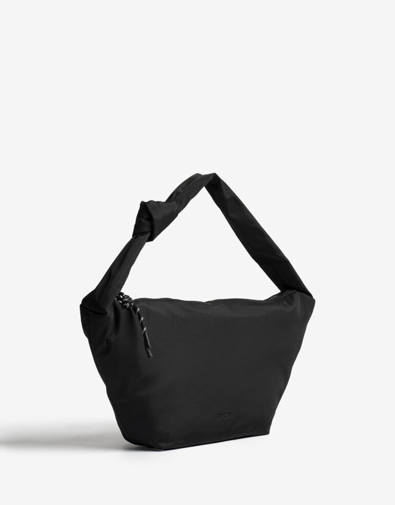 City Nylon Cartera City En Material Reciclado - Negro