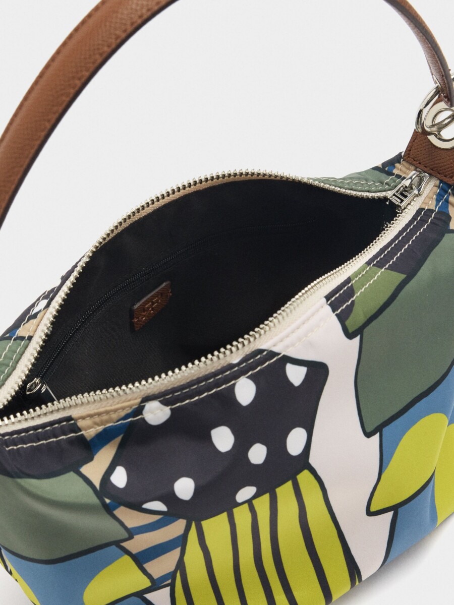 Bolso De Hombro De Nylon Con Pendiente multicolor