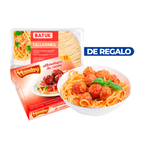 Tallarin Batuk 500 Grs + Albondiga 12 Unid. Tallarin Batuk 500 Grs + Albondiga 12 Unid.