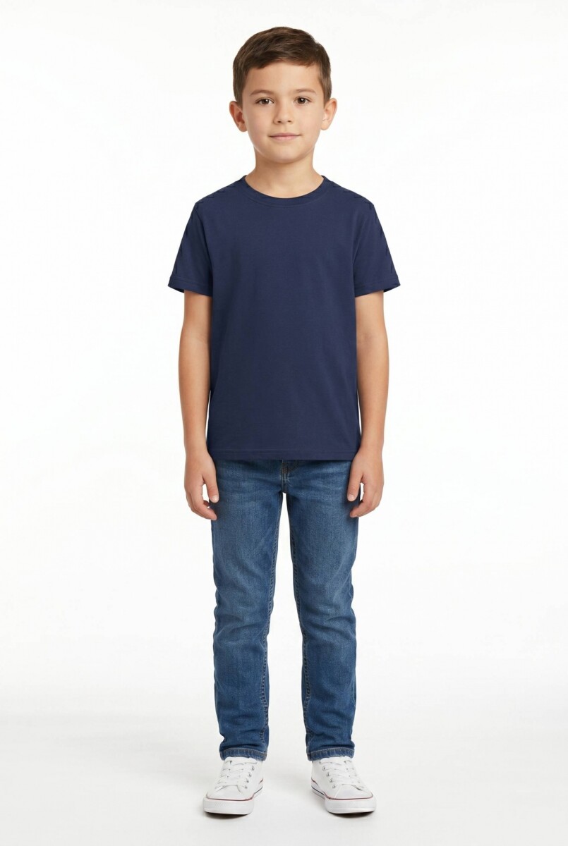 Remera cuello redondo ICONIC 150 - Azul marino 
