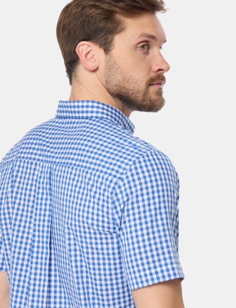 CAMISA SPORT A CUADROS Azul