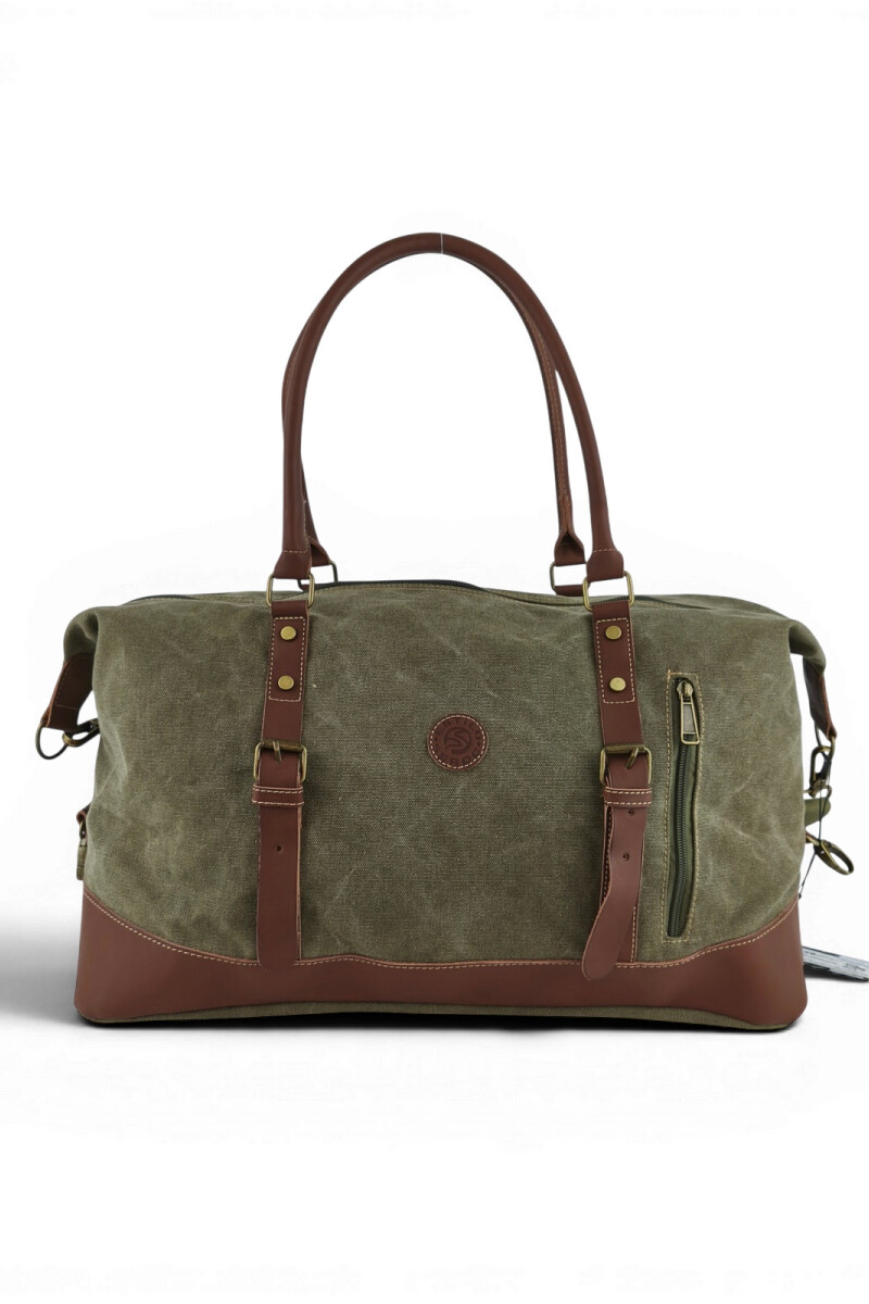 Bolso de viaje de lona Verde