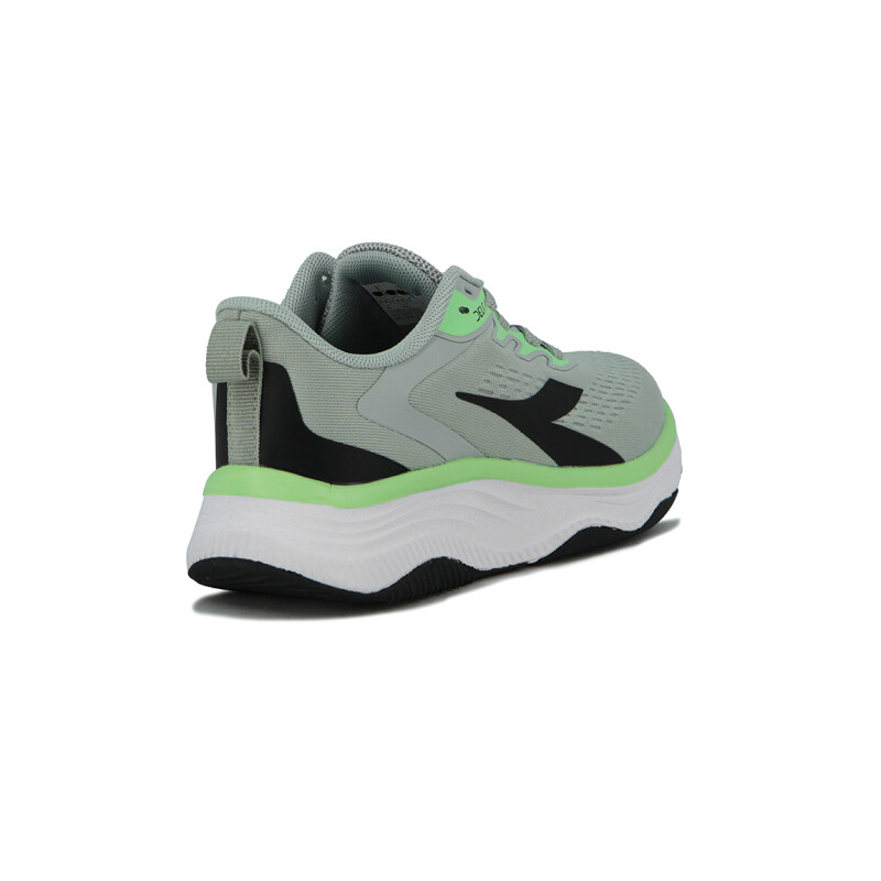 Diadora Running Hombre Delta- Lt Grey/lime Gris Claro-lima