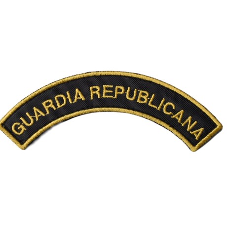 Parche bordado medialuna de brazo - Guardia Republicana Amarillo