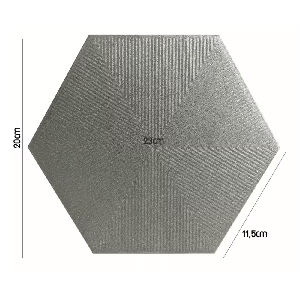 Cerámica para pared Connect Gris Hexagonal Mate Cerámica Para Pared Connect Gris Hexagonal Mate