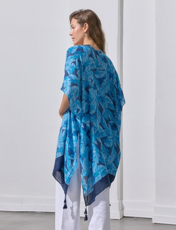Kimono Printed AZUL/MULTI