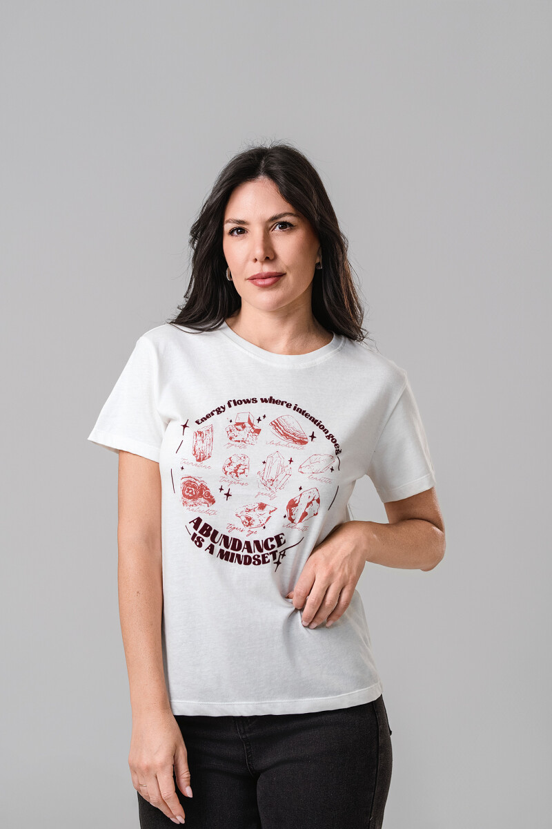 REMERA KENDRA - ESTAMPADO BORDO 