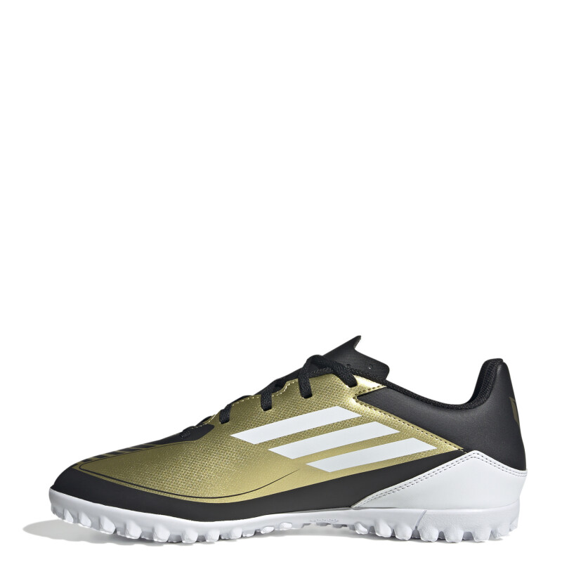 Championes Unisex Adidas Fútbol 5 F50 Club Messi TF Dorado - Negro - Blanco