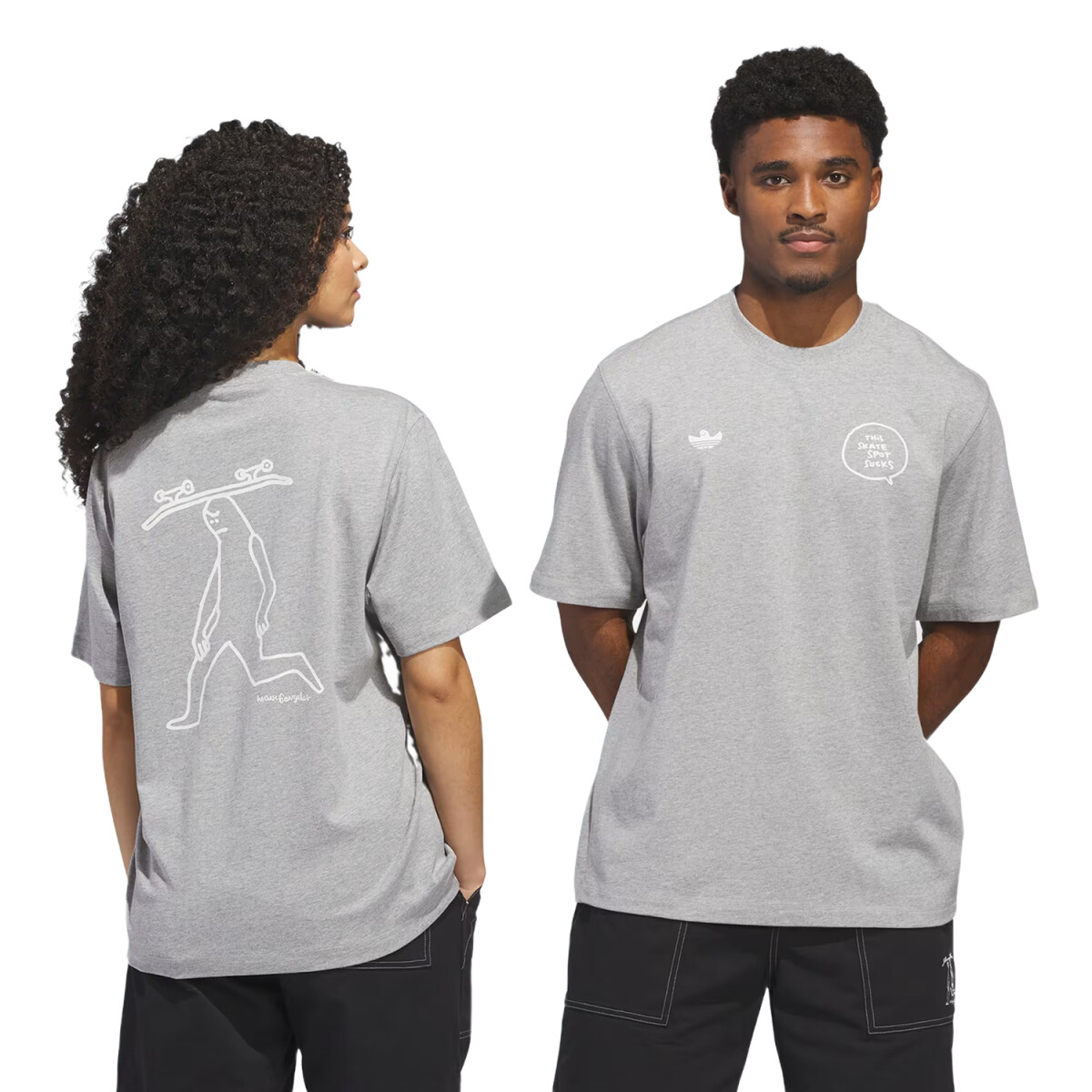 Remera Adidas Mark Gonzales - Gris 