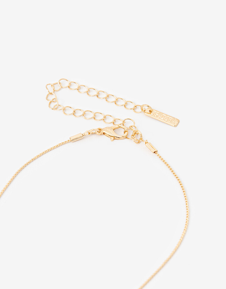 Collares Largos Perla Collar Largo Corbatero Perla Sintética - Dorado